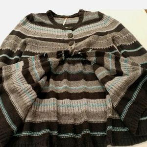 Free people knit sweater, long sleeve, sz S